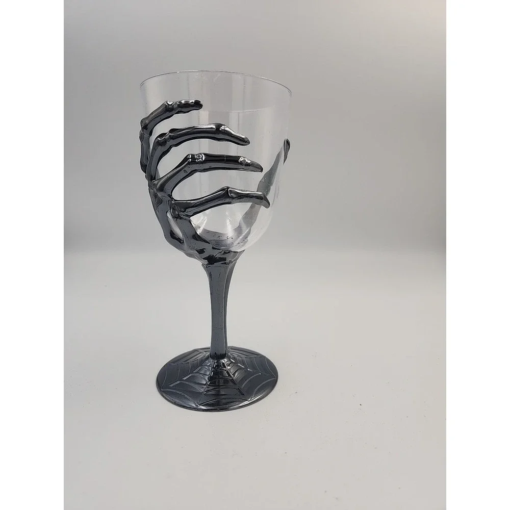Spooky Skeleton Hand Goblet LOT of 9 Acrylic‎ 11.8 oz Gothic Halloween